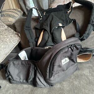 Baby hip carrier and ergo baby 360 carrier bundle